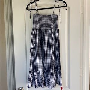 Tory Burch plaid midi dress